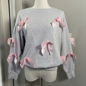 AS Revival Bow Ribbon Crewneck Sweatshirt